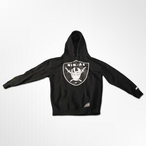 Rocksmith NYC Ninjas Hoodie Men's Large Black Shield Graphic